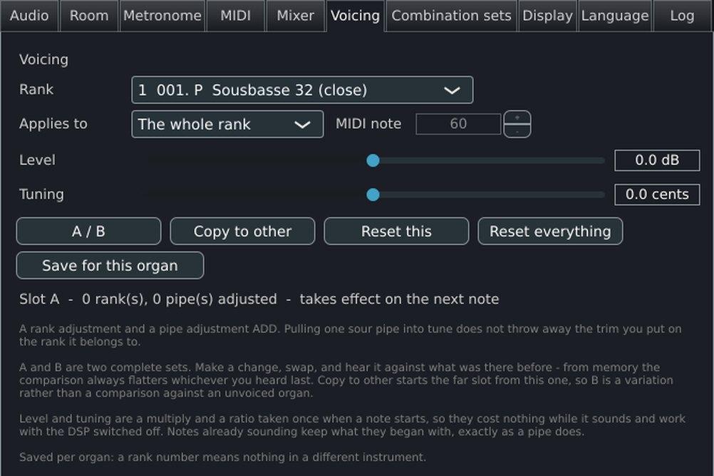 Voicing tab